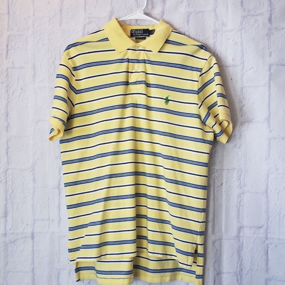 POLO RALPH LAUREN Classic Stripe Polo Shirt Large